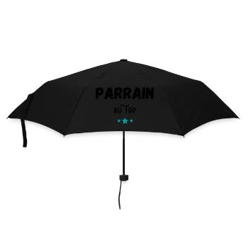 Parrain au top idée cadeau - Parapluie standard - noir - Devant