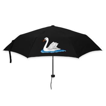 Oiseau blanc - Parapluie standard - noir - Devant