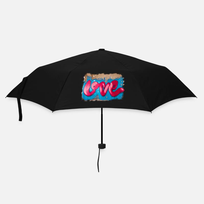 Amour graffiti - Parapluie standard - noir
