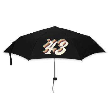 43ème anniversaire vintage - Parapluie standard - noir - Devant