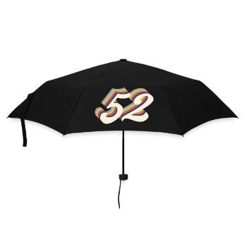 52ème anniversaire vintage - Parapluie standard - noir - Devant