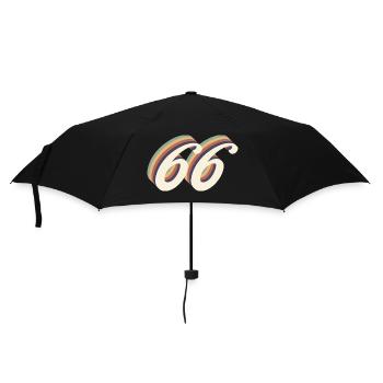 66th anniversary vintage - Umbrella (small) - black - Front