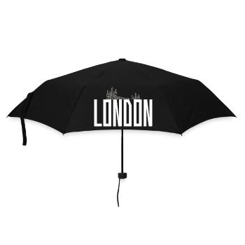Monogramme de la Skyline de Londres - Parapluie standard - noir - Devant