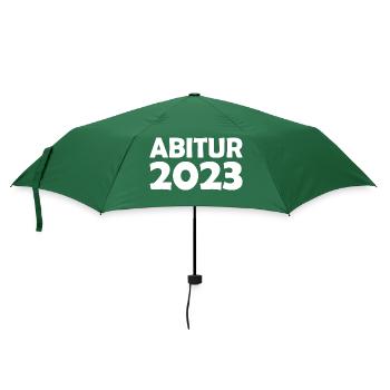 Abitur 2023 - Regenschirm (klein) - Flaschengrün - Vorne