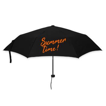 Summer time! - Umbrella (small) - black - Front