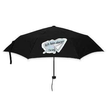 Ich bin dann mal weg - Regenschirm (klein) - Schwarz - Vorne