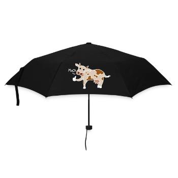 Mool / Cool Cow Thumbs Up (Blanc) - Parapluie standard - noir - Devant