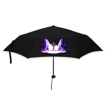 Cross between trees - Umbrella (small) - black - Front