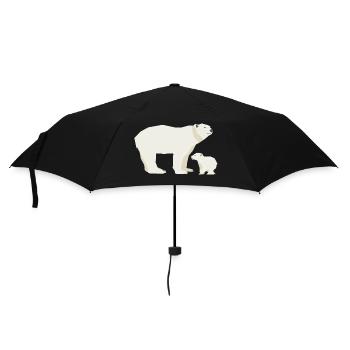 Wildtiere - Regenschirm (klein) - Schwarz - Vorne