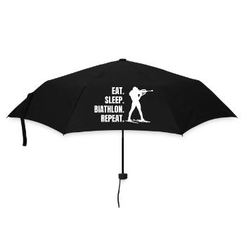 Biathlon Winter Sports Gift Skier Biathlete - Umbrella (small) - black - Front
