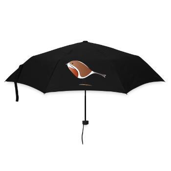 rotkehlchen bird - Regenschirm (klein) - Schwarz - Vorne