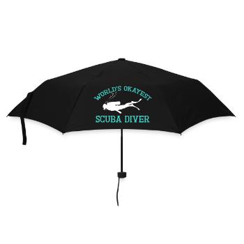 Worlds Okayest Diver TEE 3 - Umbrella (small) - black - Front