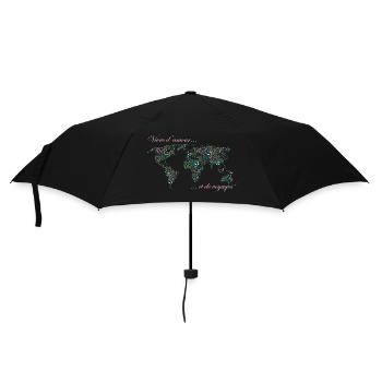 CARTE DU MONDE voyage - Parapluie standard - noir - Devant