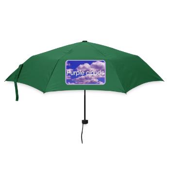 Purple clouds - Umbrella (small) - bottlegreen - Front