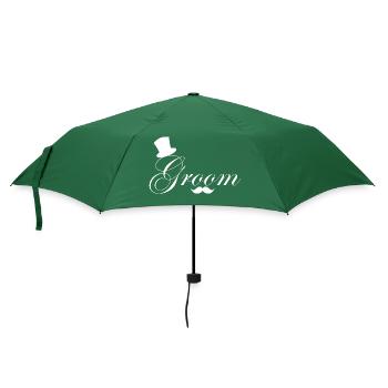 Groom-to-be - Umbrella (small) - bottlegreen - Front