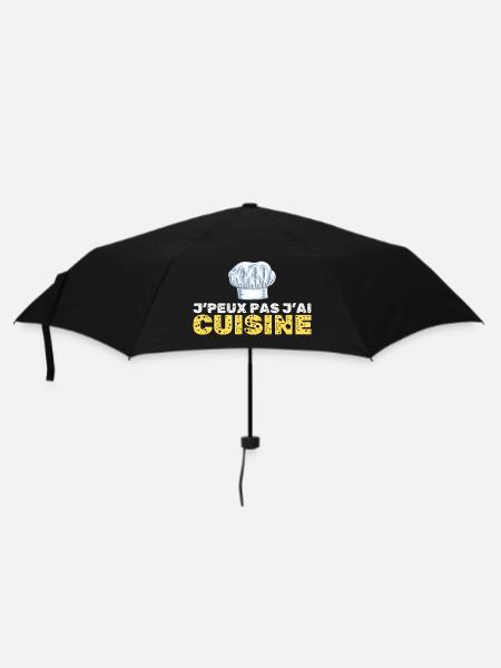 je peux pas j ai cuisine humour chef cuisinier - Parapluie standard - noir