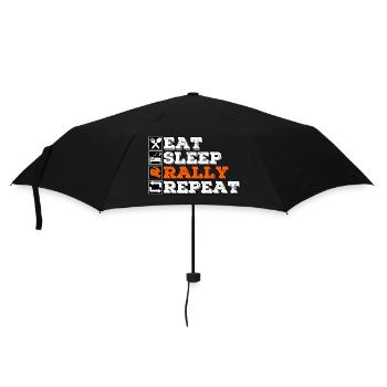 Eat Sleep Rally Repeat - Umbrella (small) - black - Front