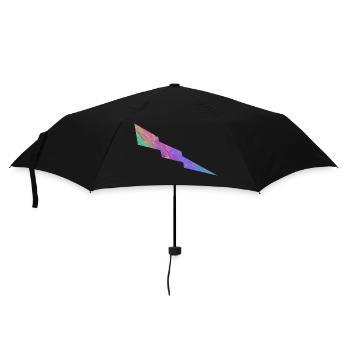 Blitz - Neon - Regenschirm (klein) - Schwarz - Vorne