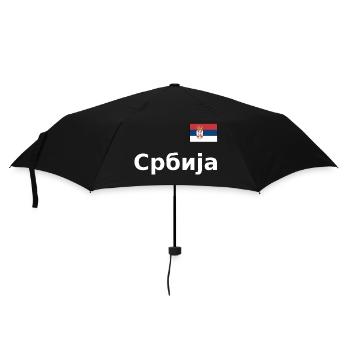 Look maillot Serbie - Србија - Flag Flag Chest - Parapluie standard - noir - Devant