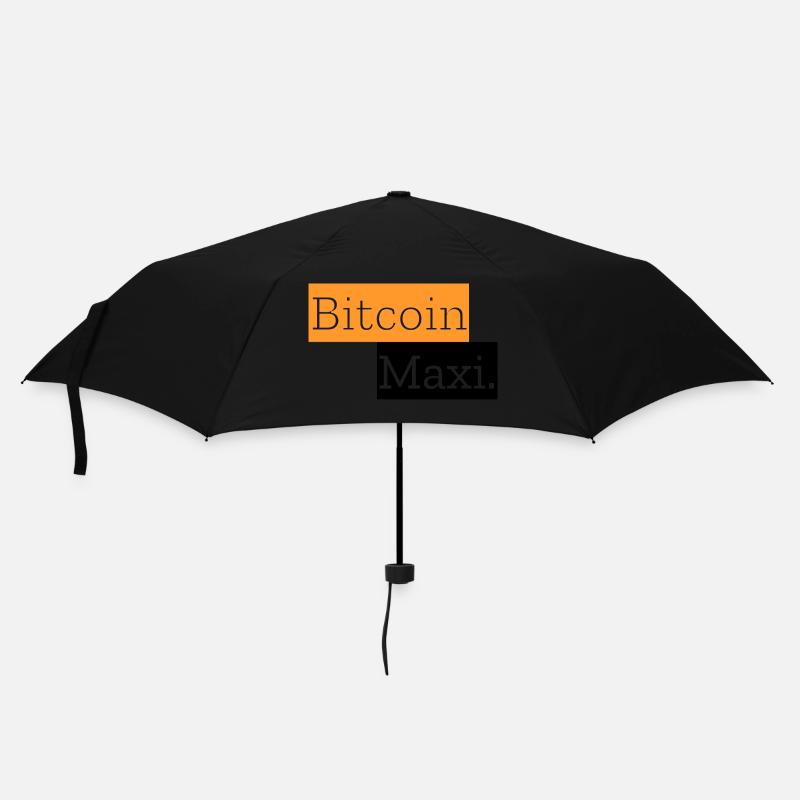 Bitcoin Maxi. - Regenschirm (klein) - Schwarz