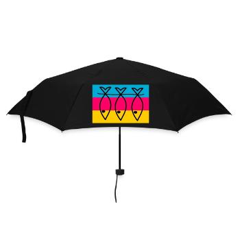 FISH. SARDINE. APRIL FOOLS. SEA. OCEAN - Umbrella (small) - black - Front
