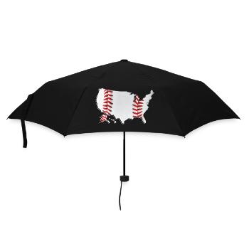 United States | real baseball | Map - Umbrella (small) - black - Front