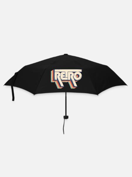 Retro Style - Umbrella (small) - black
