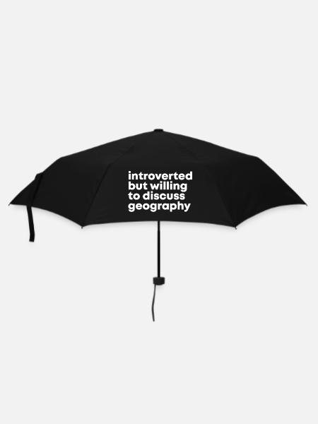 Geography Geography Geography - Umbrella (small) - black