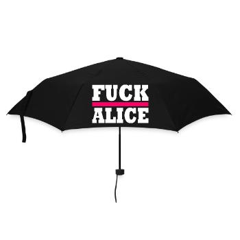 Fuck alice - Umbrella (small) - black - Front
