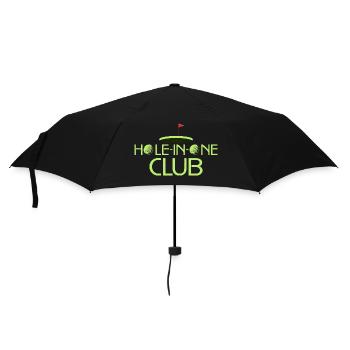 Hole-In-One Club Golfer Golf - Regenschirm (klein) - Schwarz - Vorne