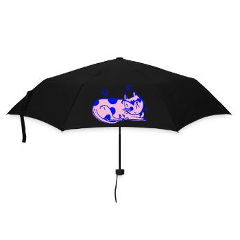 Chat élégant – Ambiance rétro détendue - Parapluie standard - noir - Devant