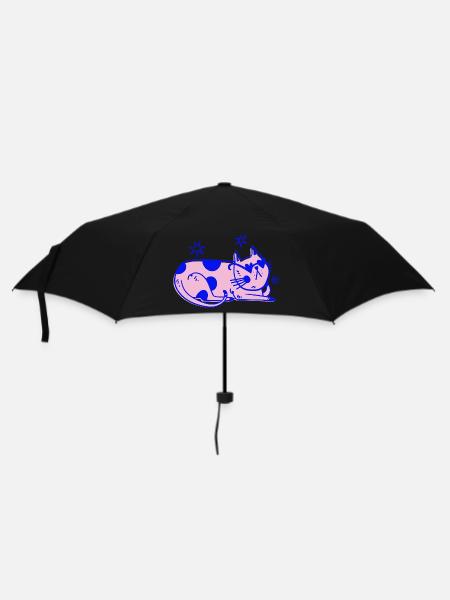 Stylish Cat – Relaxed Retro Vibes - Umbrella (small) - black