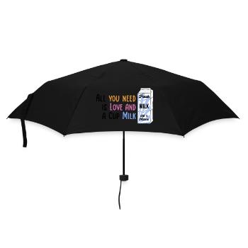 Nous avons besoin d’amour et de lait Comicstyle 1 - Parapluie standard - noir - Devant