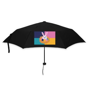 Easter Bunny No.05 - Umbrella (small) - black - Front
