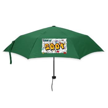 Graffiti emblématique de 2001 – 24 ans d’énergie rebelle - Parapluie standard - vert bouteille - Devant