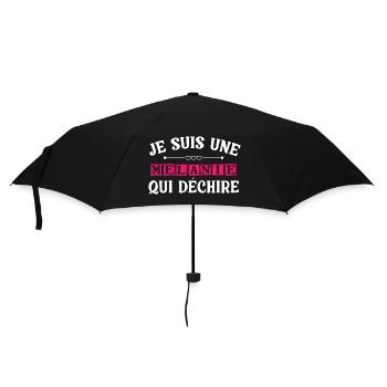 t shirt I'm a Melanie who rocks - Umbrella (small) - black - Front