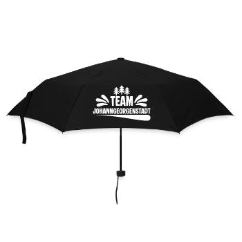 Team Johanngeorgenstadt - Regenschirm (klein) - Schwarz - Vorne