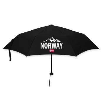 Norvège - Norvège - Norvège - Drapeau - Scandinavie - Parapluie standard - noir - Devant