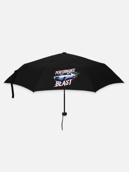 Muscle Car Performance Design - Regenschirm (klein) - Schwarz