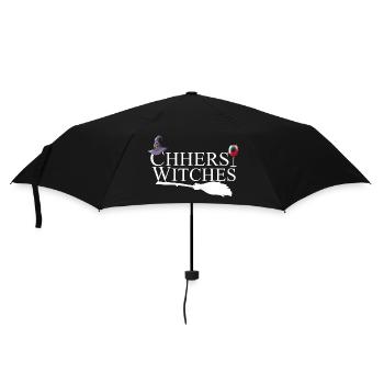 Cheers Witches Wine Halloween  - Umbrella (small) - black - Front