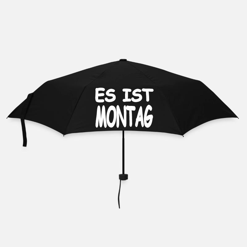 Montag - Regenschirm (klein) - Schwarz