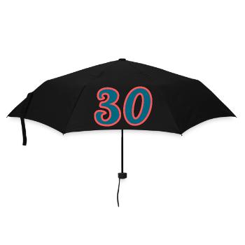 30. 30 ANS. 30e ANNIVERSAIRE. ANNIVERSAIRE 30 ANS. - Parapluie standard - noir - Devant
