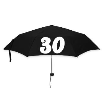 30. 30 YEARS. 30th ANNIVERSARY. 30 YEARS ANNIVERSARY. - Umbrella (small) - black - Front