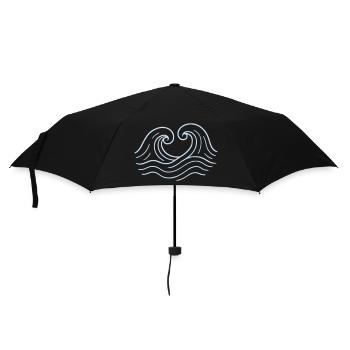 Vagues - Mer - Scatola - Parapluie standard - noir - Devant