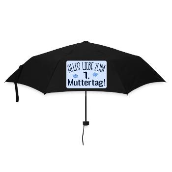 Alles Liebe zum Muttertag Sprüche - Regenschirm (klein) - Schwarz - Vorne