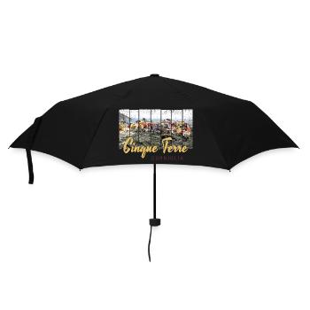 Cinque Terre Corniglia Riomaggiore Italien Vintage - Regenschirm (klein) - Schwarz - Vorne