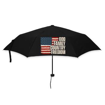 Famille de Dieu Pays Liberté Patriotique - Parapluie standard - noir - Devant