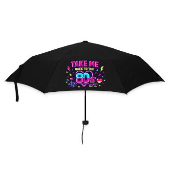 Retour aux années 80 néon - Parapluie standard - noir - Devant