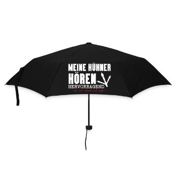 Hühnerflüsterer Huhn Hühnerhalter Hühner - Regenschirm (klein) - Schwarz - Vorne