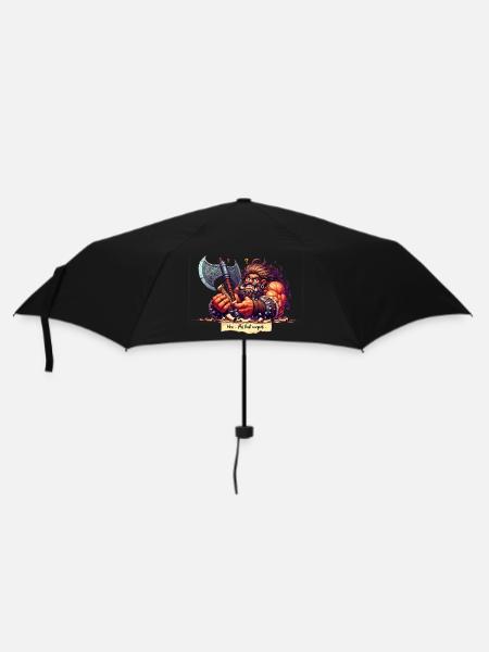 Barbare barbu et musclé Pas tout compris - Parapluie standard - noir